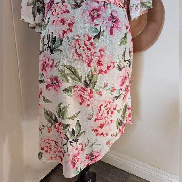 Show Me Your Mumu Floral Coverup Robe Coastal Cowgirl Romantic Beachy Chic - Picture 7 of 8